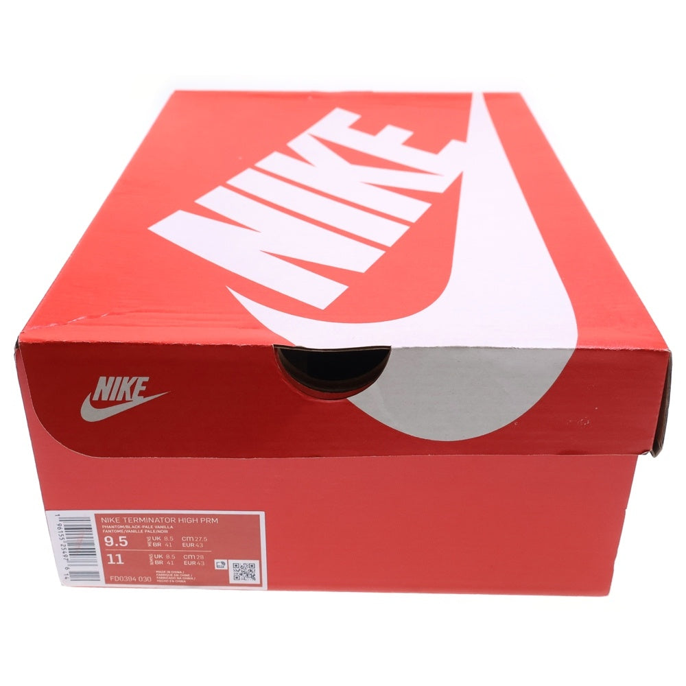 NIKE(ナイキ) TERMINATOR HIGH PREMIUM PHANTOM ターミネーター プレミアム ファントム ハイカットスニーカー ブラック/ホワイト US9.5/27.5cm FD0394-030