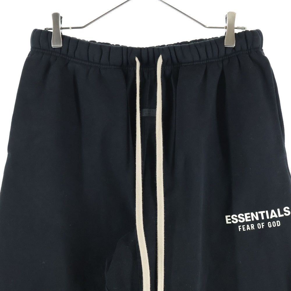 FEAR OF GOD ESSENTIALS(フィアオブゴッド エッセンシャルズ) SWEAT PANTS ロゴプリント ドローストリング スウェットパンツ ブラック