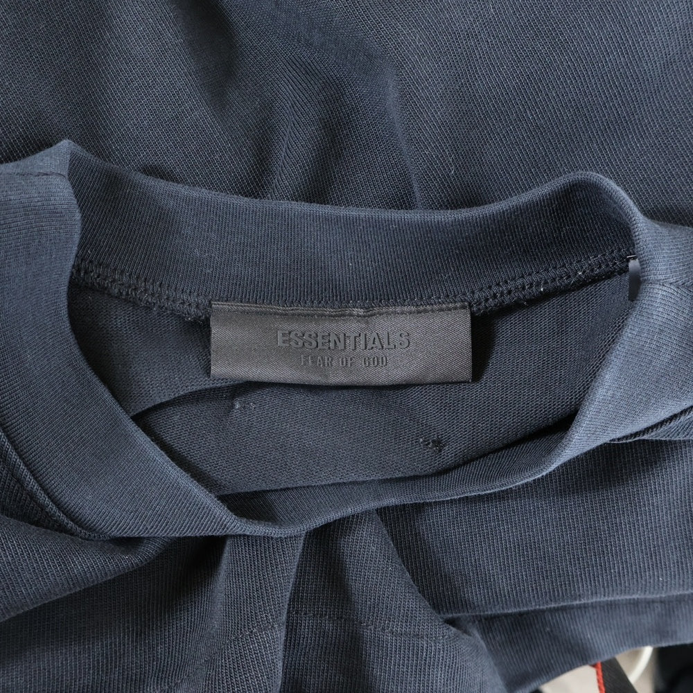 FEAR OF GOD ESSENTIALS(フィアオブゴッド エッセンシャルズ) HEAVY CREWNECK TEE オーバーサイズ ヘビー クルーネック 半袖Tシャツ カットソー ネイビー