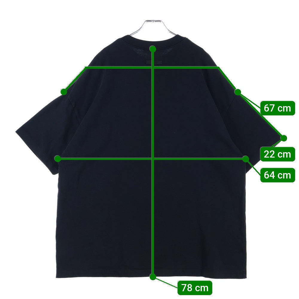 FEAR OF GOD ESSENTIALS(フィアオブゴッド エッセンシャルズ) HEAVY CREWNECK TEE オーバーサイズ ヘビー クルーネック 半袖Tシャツ カットソー ネイビー