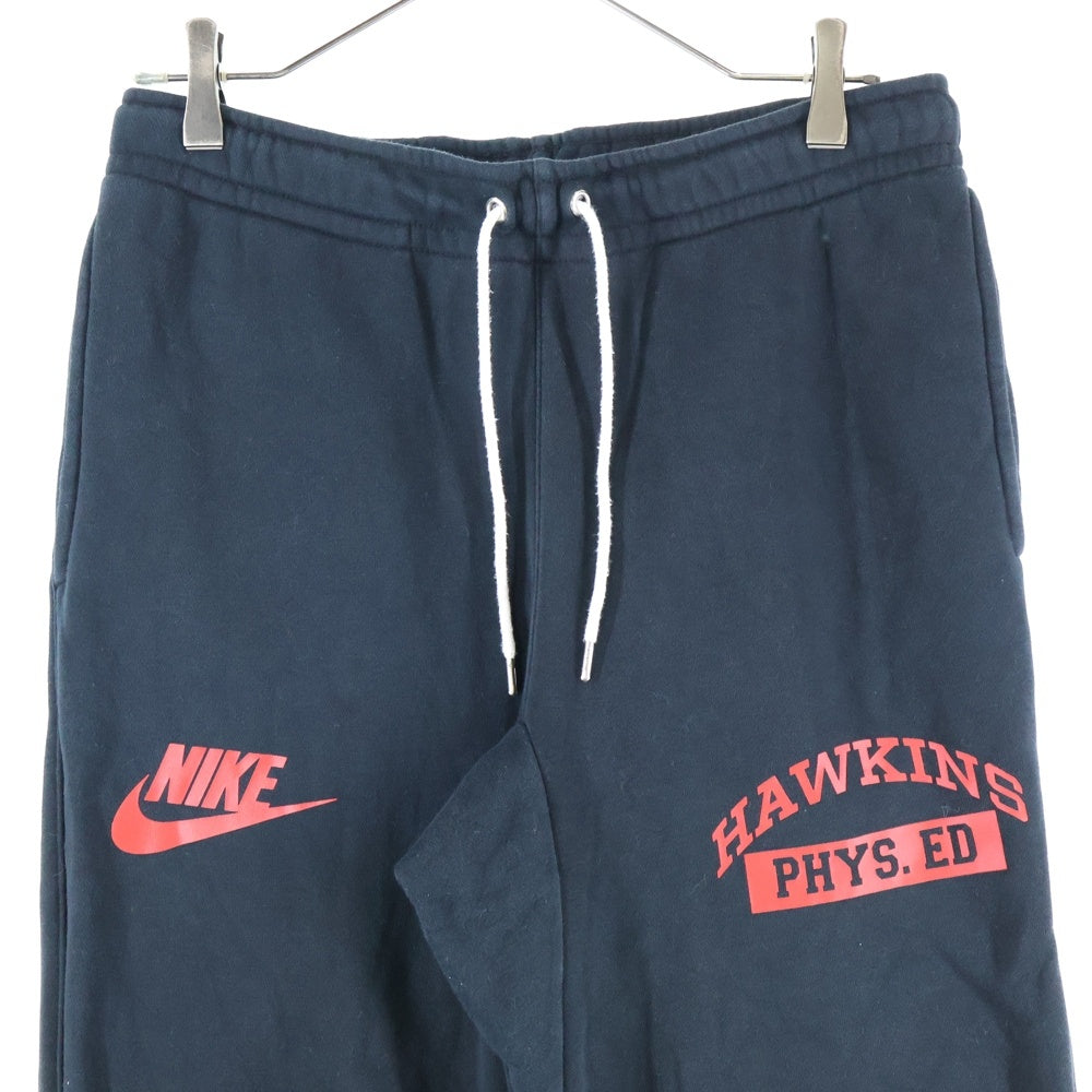 NIKE(ナイキ) ×STRANGER THINGS ストレンジャーシングス ロゴプリント スウェットパンツ ブラック CQ3656-010