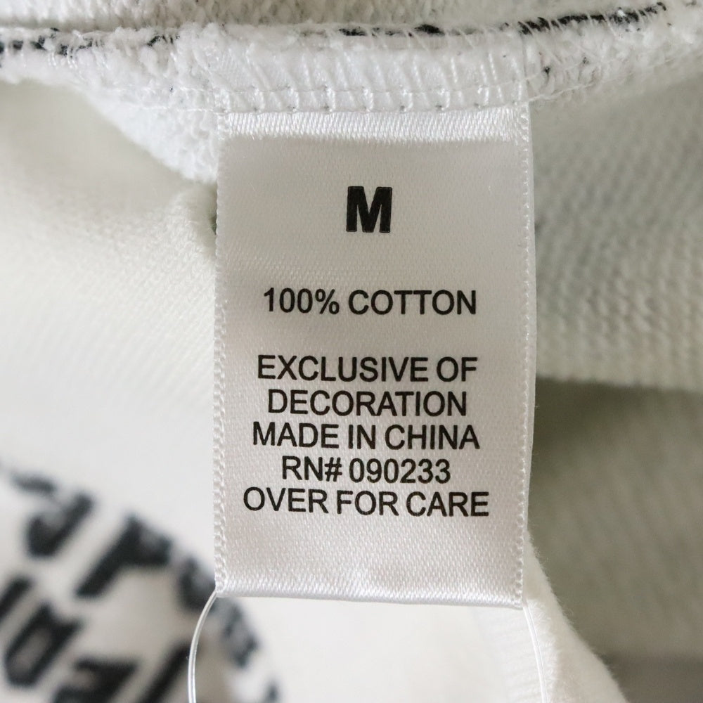 FEAR OF GOD(フィアオブゴッド) ALLOVER LOGO HOODIE COLLECTION TWO オールオーバー スウェット プルオーバーパーカー ホワイト/ブラック