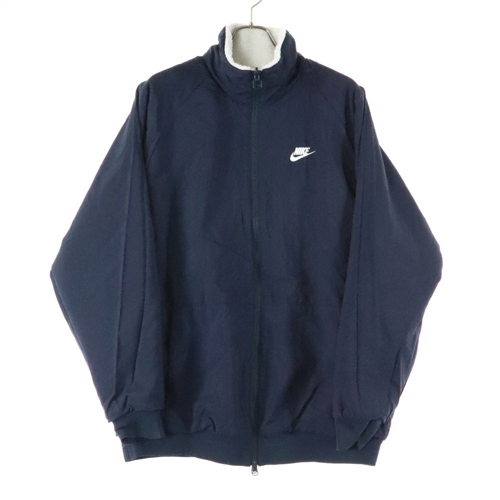 NIKE(ナイキ) BIG SWOOSH REVERSIBLE BOA JACKET ビッグスウォッシュ リバーシブル ボア フリースジャケット ホワイト/ブラック BQ6546-114