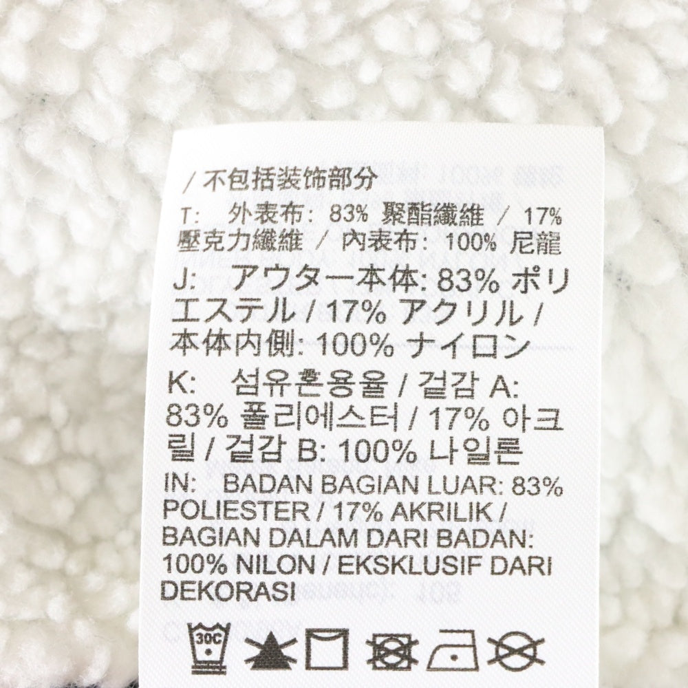 NIKE(ナイキ) BIG SWOOSH REVERSIBLE BOA JACKET ビッグスウォッシュ リバーシブル ボア フリースジャケット ホワイト/ブラック BQ6546-114