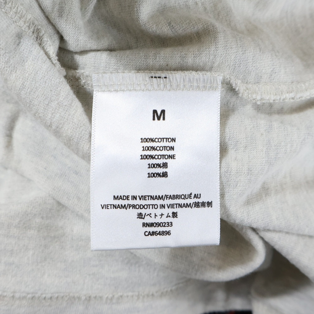 FEAR OF GOD ESSENTIALS(フィアオブゴッド エッセンシャルズ) L/S T-SHIRT フロントラバーロゴ コットン 長袖Tシャツ カットソー ライトグレー