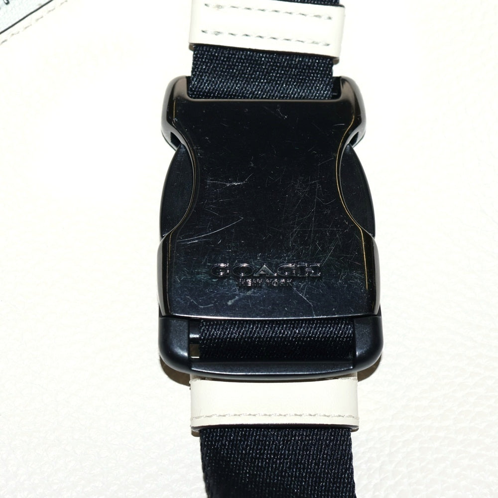 COACH(コーチ) ホールアンドキャリッジロゴ レザー ショルダーバッグ アイボリー B2257-C4137