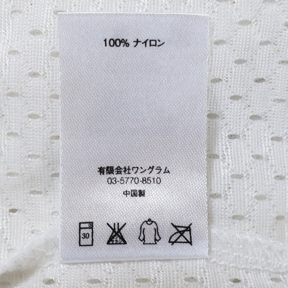 SUPREME(シュプリーム) 15SS ×THRASHER Mesh Crewneck スラッシャー メッシュ クルーネック ロゴプリント 半袖リンガーTシャツ カットソー ホワイト