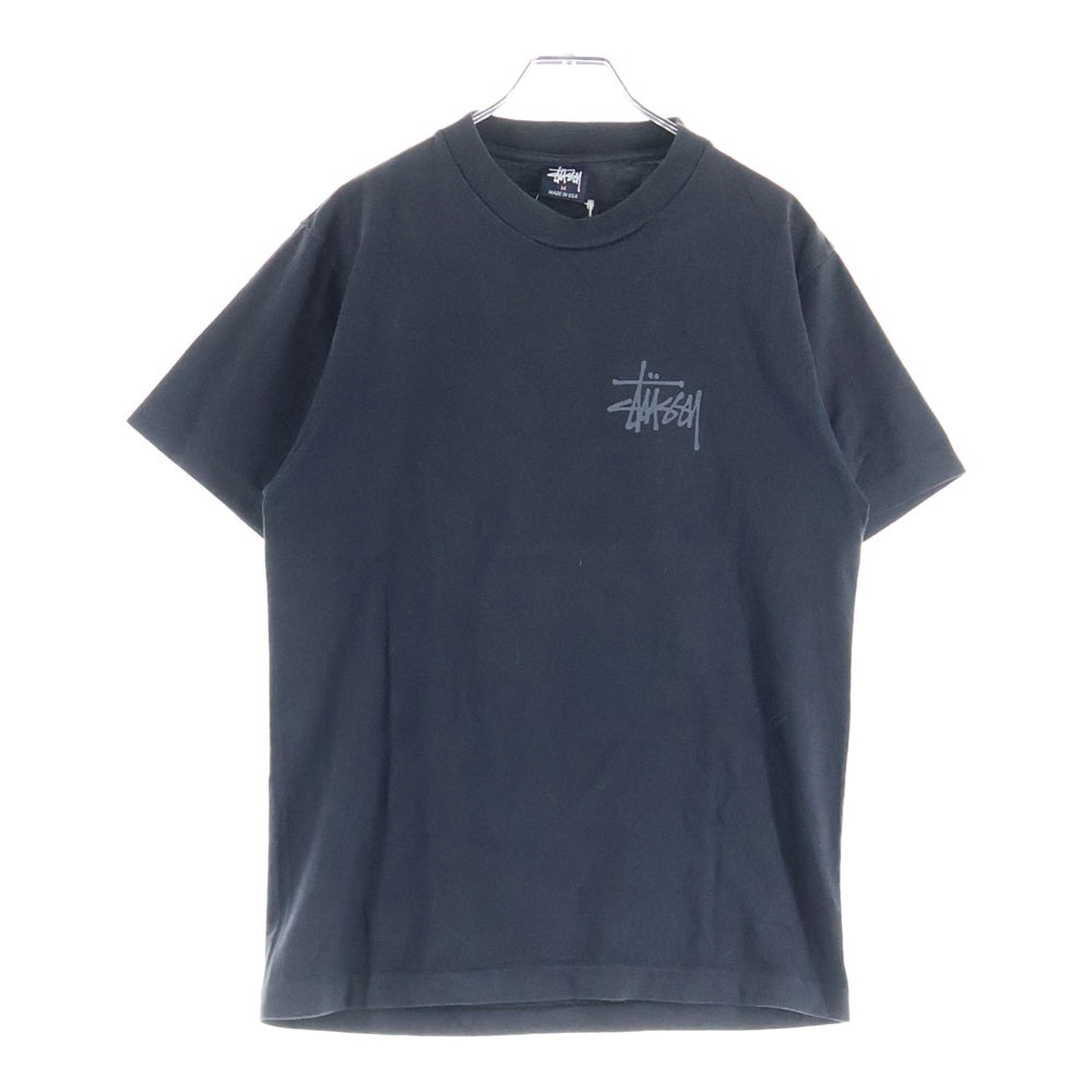 STUSSY(ステューシー) 90S OLD STUSSY DRAGON TEE ドラゴン バックプリント 半袖Tシャツ カットソー ブラック 紺タグ