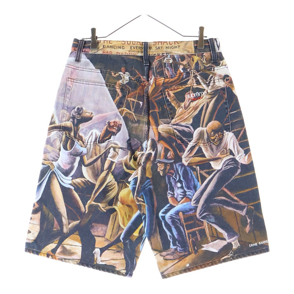 SUPREME(シュプリーム) 25SS ×Ernie Barnes Baggy Denim Short Dance アーニーバーンズ バギー デニム ショーツ ハーフパンツ マルチカラー
