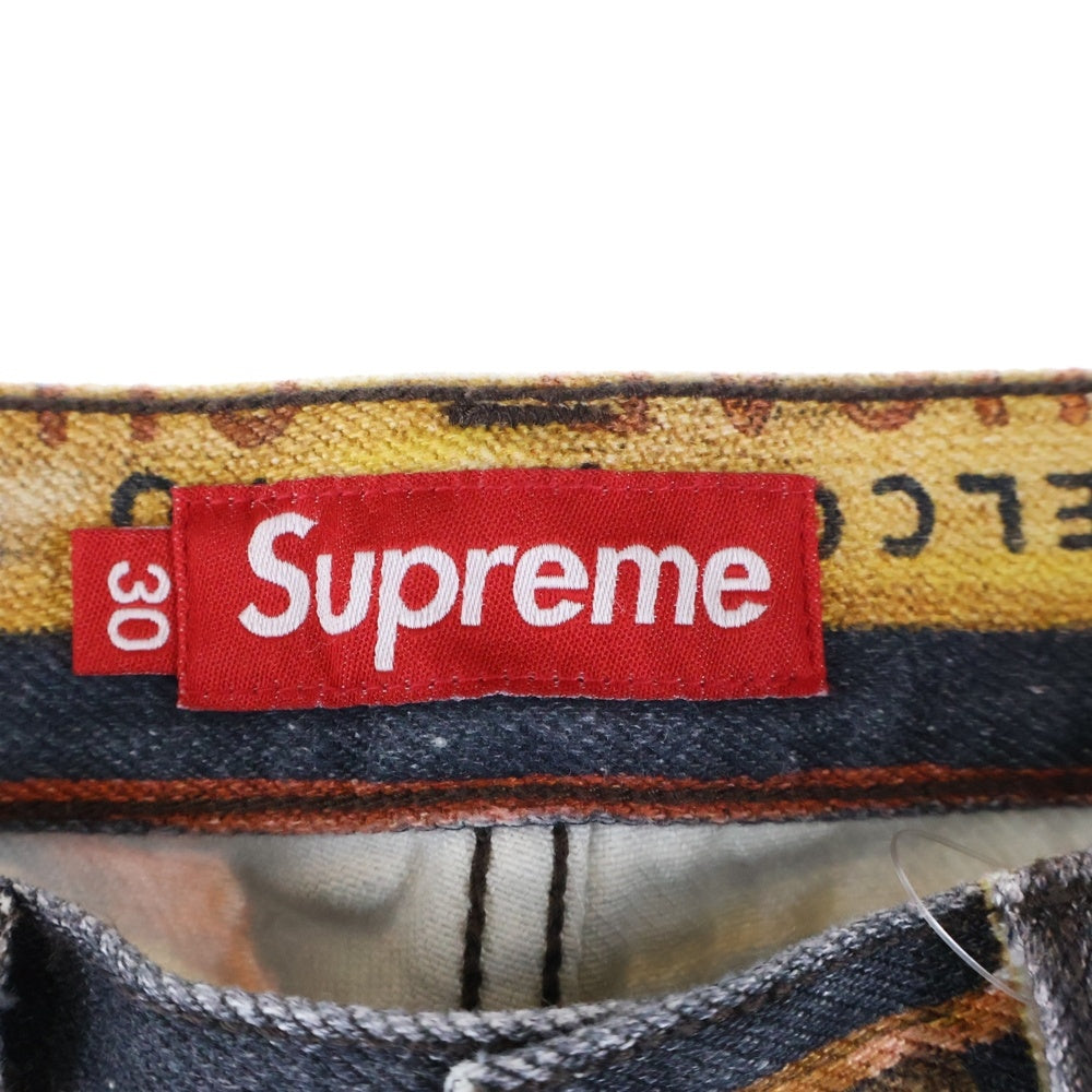 SUPREME(シュプリーム) 25SS ×Ernie Barnes Baggy Denim Short Dance アーニーバーンズ バギー デニム ショーツ ハーフパンツ マルチカラー