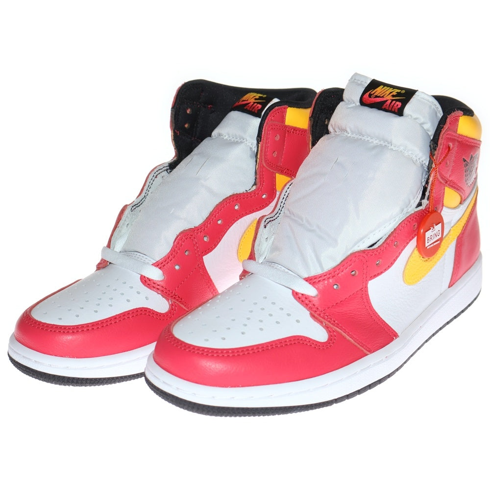 NIKE(ナイキ) AIR JORDAN 1 RETRO HIGH OG LIGHT FUSION RED エアジョーダン1 レトロ ライトフュージョン レッド ハイカットスニーカー US9.5/27.5cm 555088-603