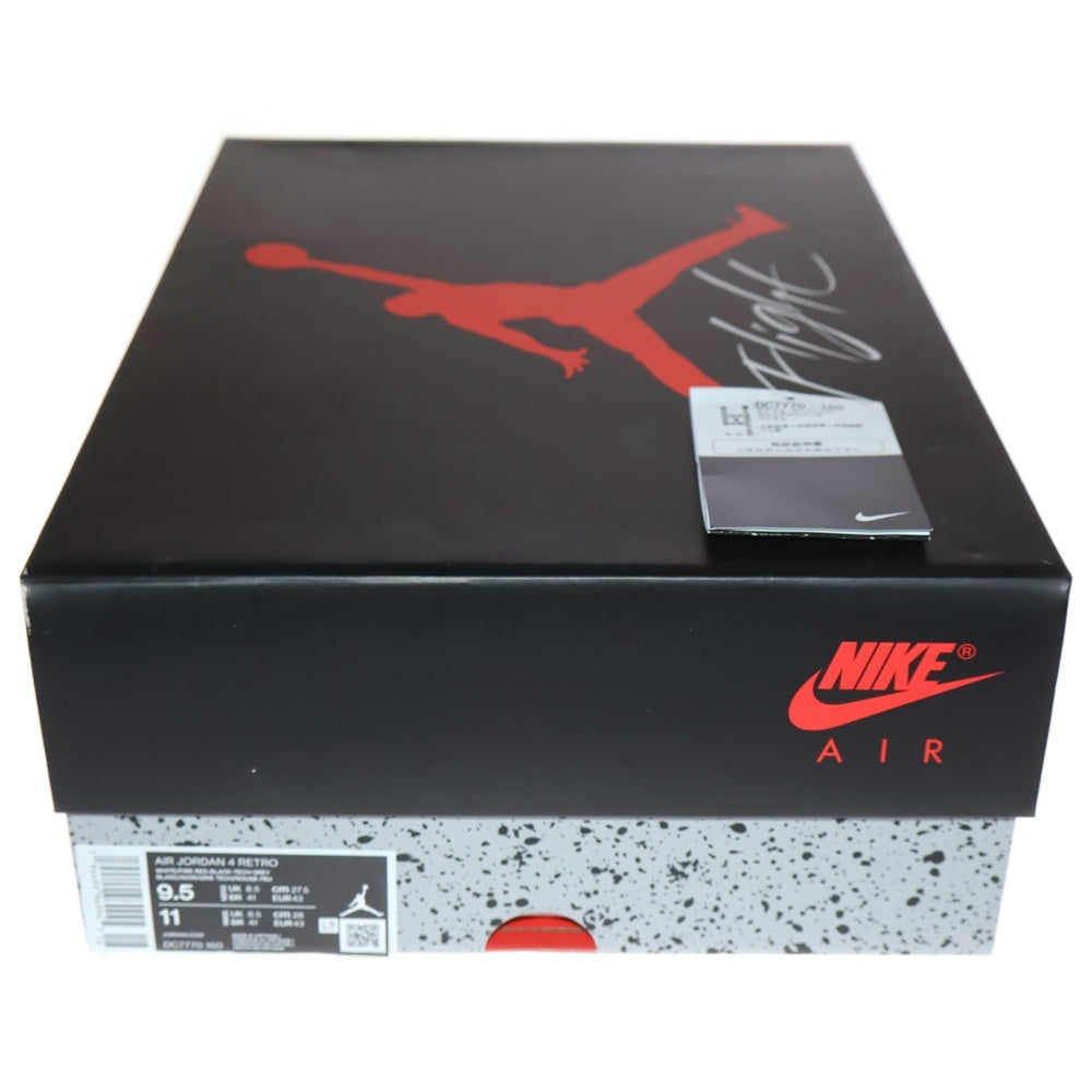 NIKE(ナイキ) AIR JORDAN 4 RETRO FIRE RED エアジョーダン 4 レトロ ファイヤーレッド ハイカットスニーカー ホワイト/レッド US9.5/27.5cm DC7770-160