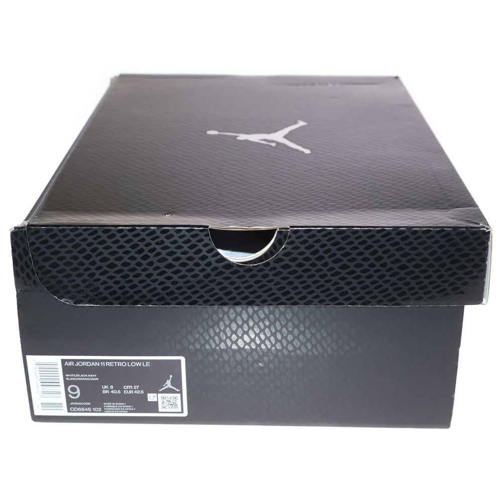 NIKE(ナイキ) AIR JORDAN 11 RETRO LOW LE SNAKESKIN エアジョーダン11 スネークスキン ローカットスニーカー ホワイト/ブルー US9/27cm CD6846-102
