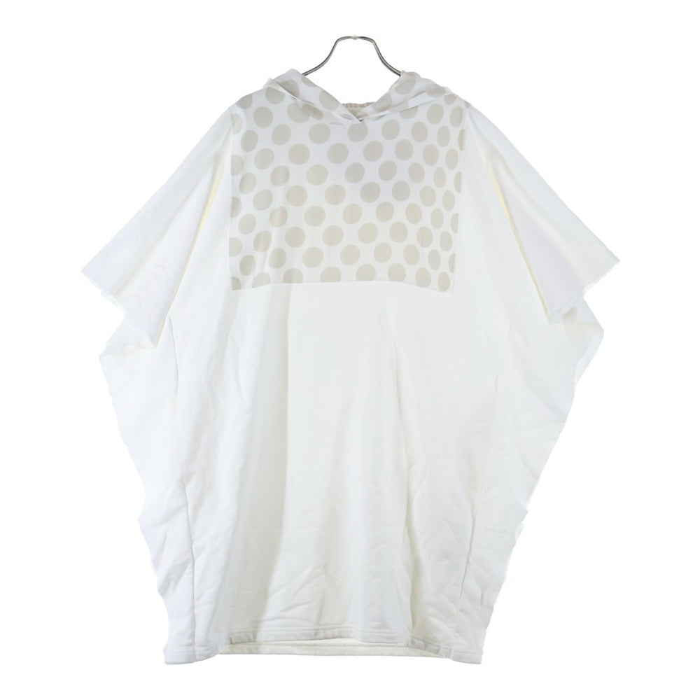 MM6 Maison Margiela(エムエムシックスメゾンマルジェラ) 21SS ドット スウェットプルオーバー ポンチョ ホワイト レディース S62CT0131