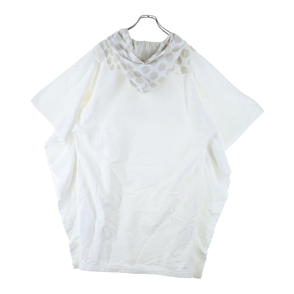 MM6 Maison Margiela(エムエムシックスメゾンマルジェラ) 21SS ドット スウェットプルオーバー ポンチョ ホワイト レディース S62CT0131