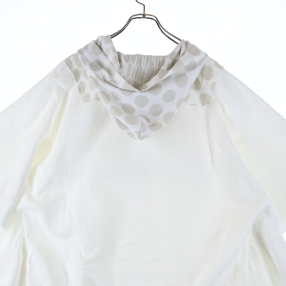 MM6 Maison Margiela(エムエムシックスメゾンマルジェラ) 21SS ドット スウェットプルオーバー ポンチョ ホワイト レディース S62CT0131