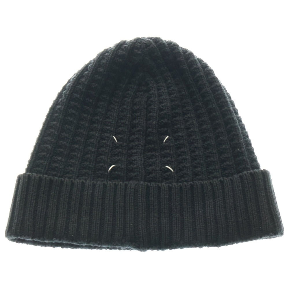 Maison Margiela 10(メゾン マルジェラ) 13AW 4ステッチ ケーブルニット帽 帽子 ブラック S50TC0004