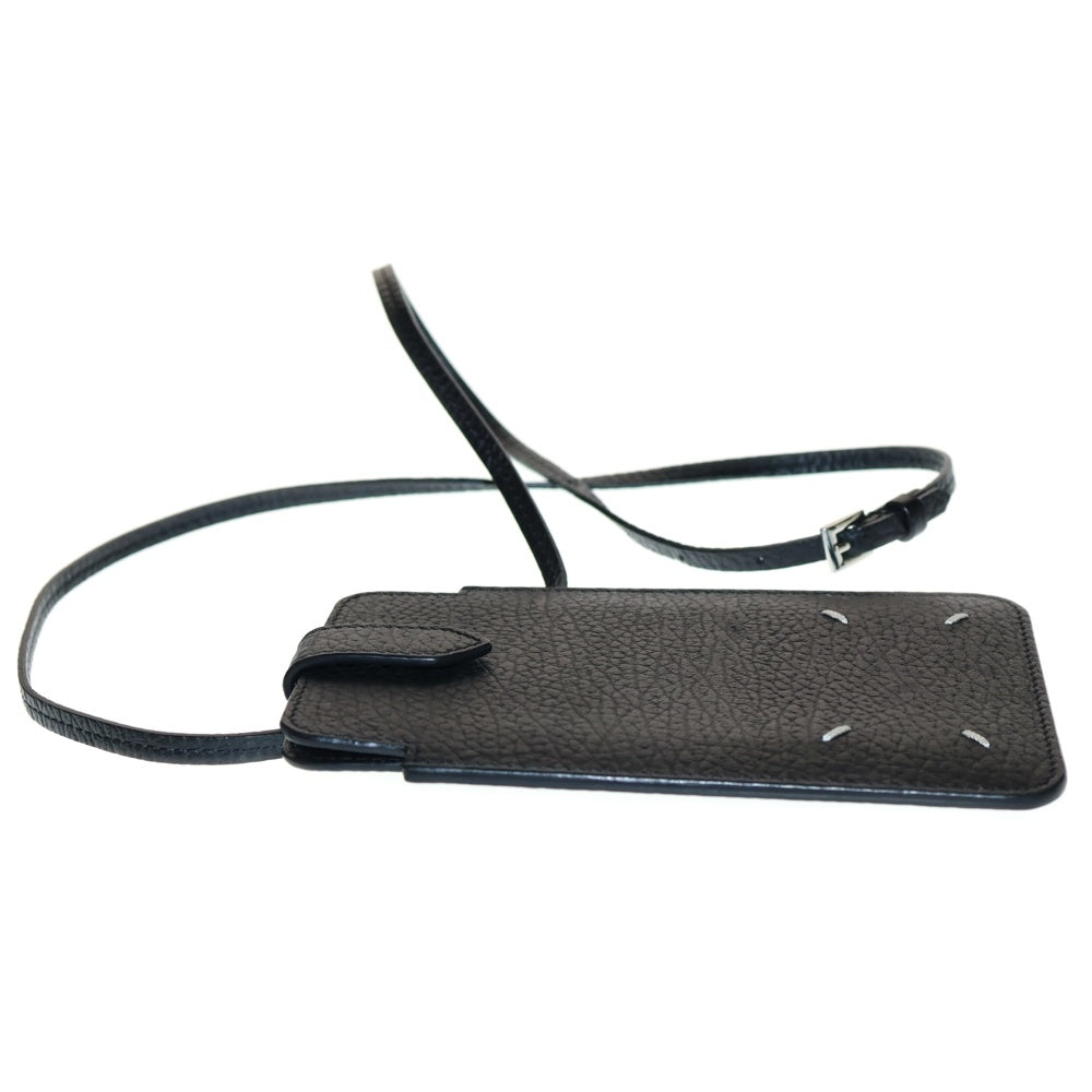 Maison Margiela 11(メゾンマルジェラ11) Phone Holder 4ステッチ フォンホルダー スマホケース ブラック