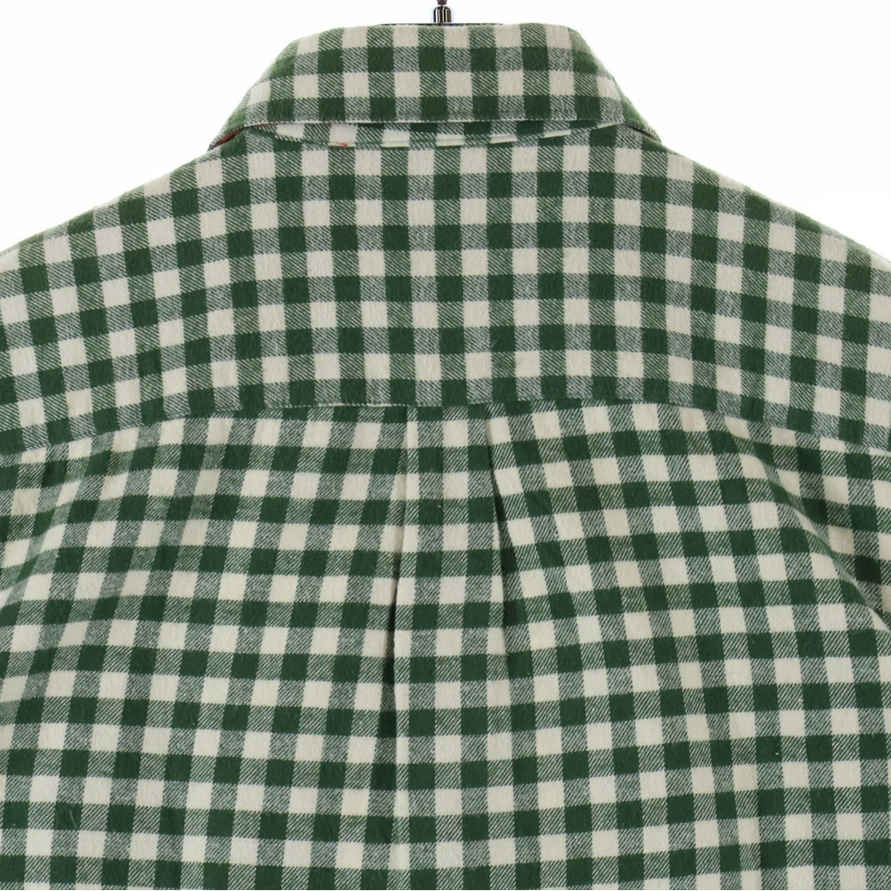 STUSSY(ステューシー) チェック フランネル 半袖シャツ グリーン/レッド
