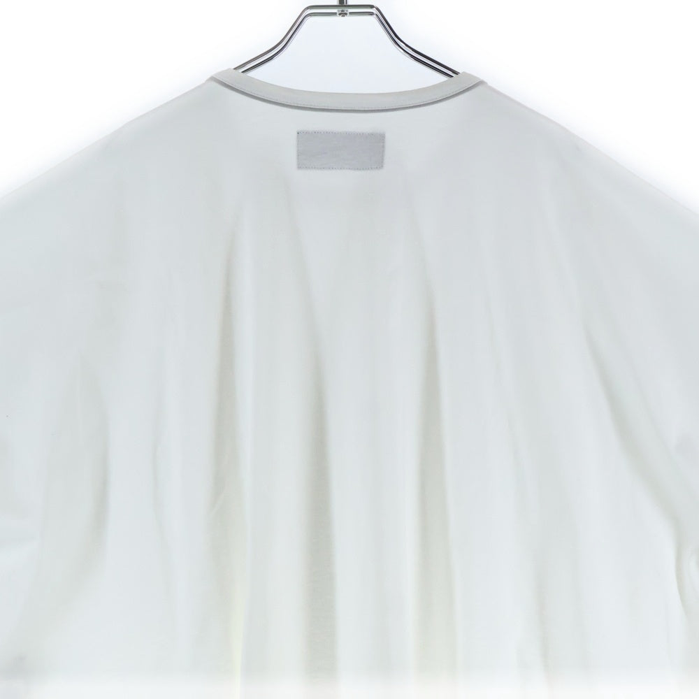 Y's ワイズ COTON JERSEY Y'S STITCH SLEEVELESS BIG T コットンジャージー スリーブレス ビッグTシャツ ホワイト レディース YP-T63-057 Y's - Y's ワイズ COTON JERSEY Y'S STITCH SLEEVELESS BIG T コットン