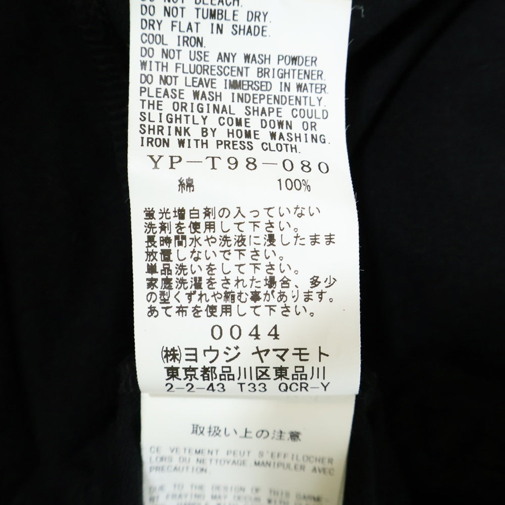 Y's(ワイズ) COTTON JERSEY CHAIN STITCH SLEEVELESS DRESS コットンジャージー チェーンステッチデザイン スリーブレスドレス ブラック レディース YP-T98-080