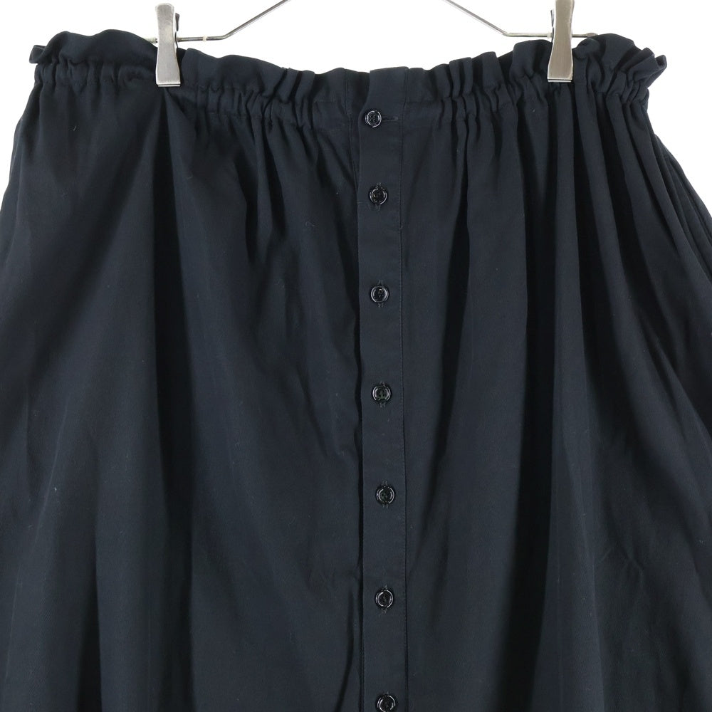 LIMI feu(リミフゥ) ボタンアップ コットン サルエル バルーンパンツ ブラック レディース LO-P03-006