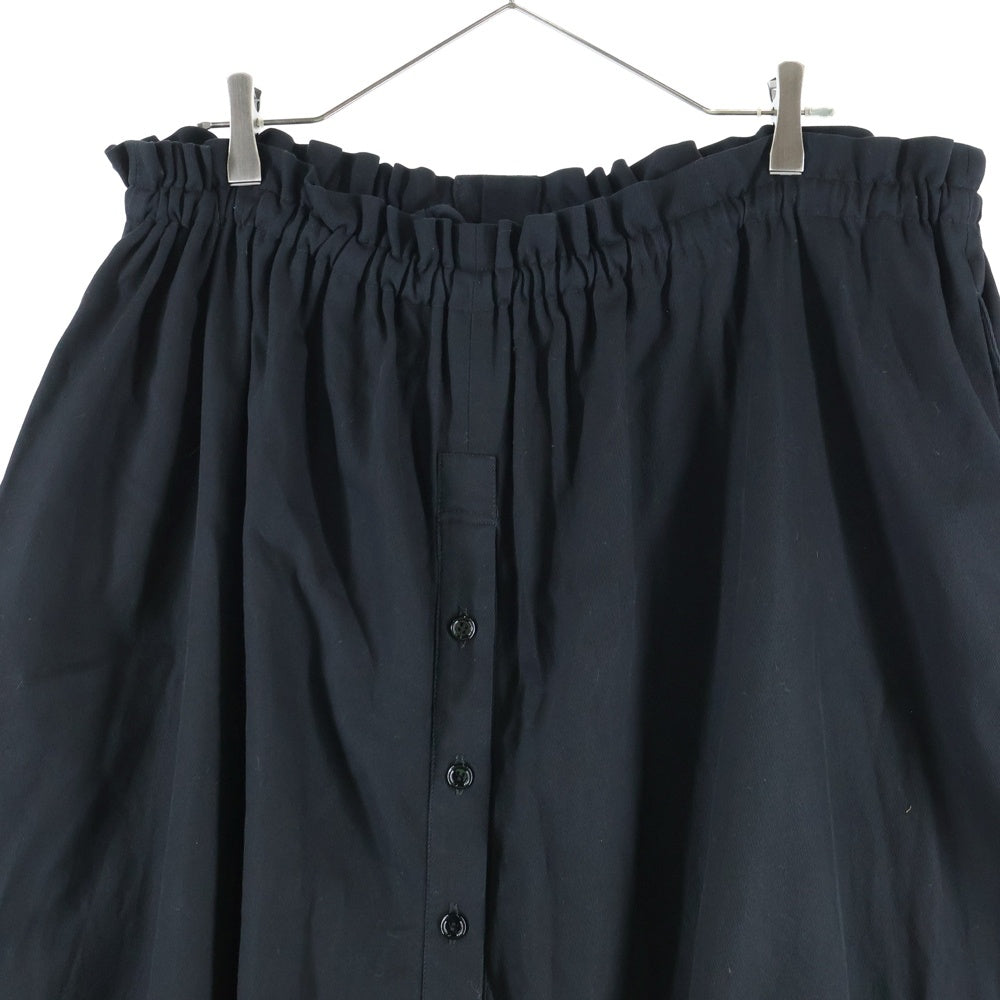 LIMI feu(リミフゥ) ボタンアップ コットン サルエル バルーンパンツ ブラック レディース LO-P03-006