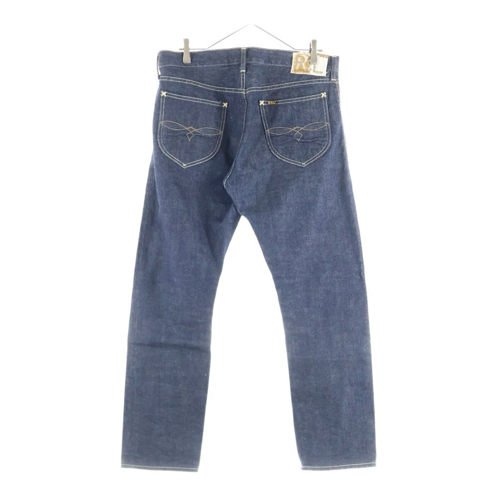 RRL(ダブルアールエル) R174RE55 RANCH SLIM USA製 ハラコパッチ ジップフライ デニム ストレートパンツ インディゴ 782685679001