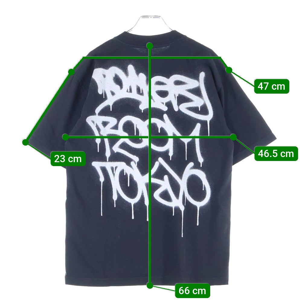 BOILER ROOM(ボイラールーム) BOILER ROOM ボイラールーム バックロゴ 半袖Tシャツ ブラック