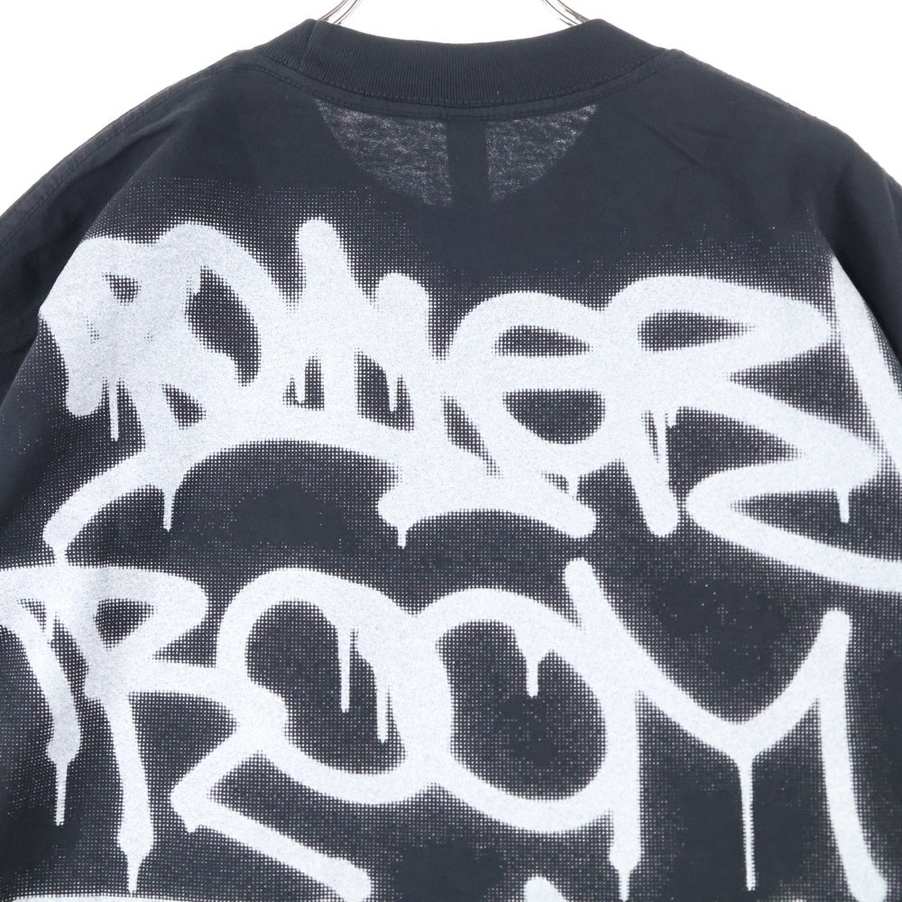 NO BRAND(ノーブランド) BOILER ROOM ボイラールーム バックロゴ 半袖Tシャツ ブラック