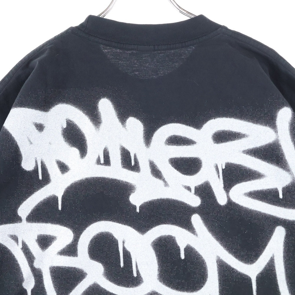 NO BRAND(ノーブランド) BOILER ROOM ボイラールーム バックロゴ 半袖Tシャツ ブラック
