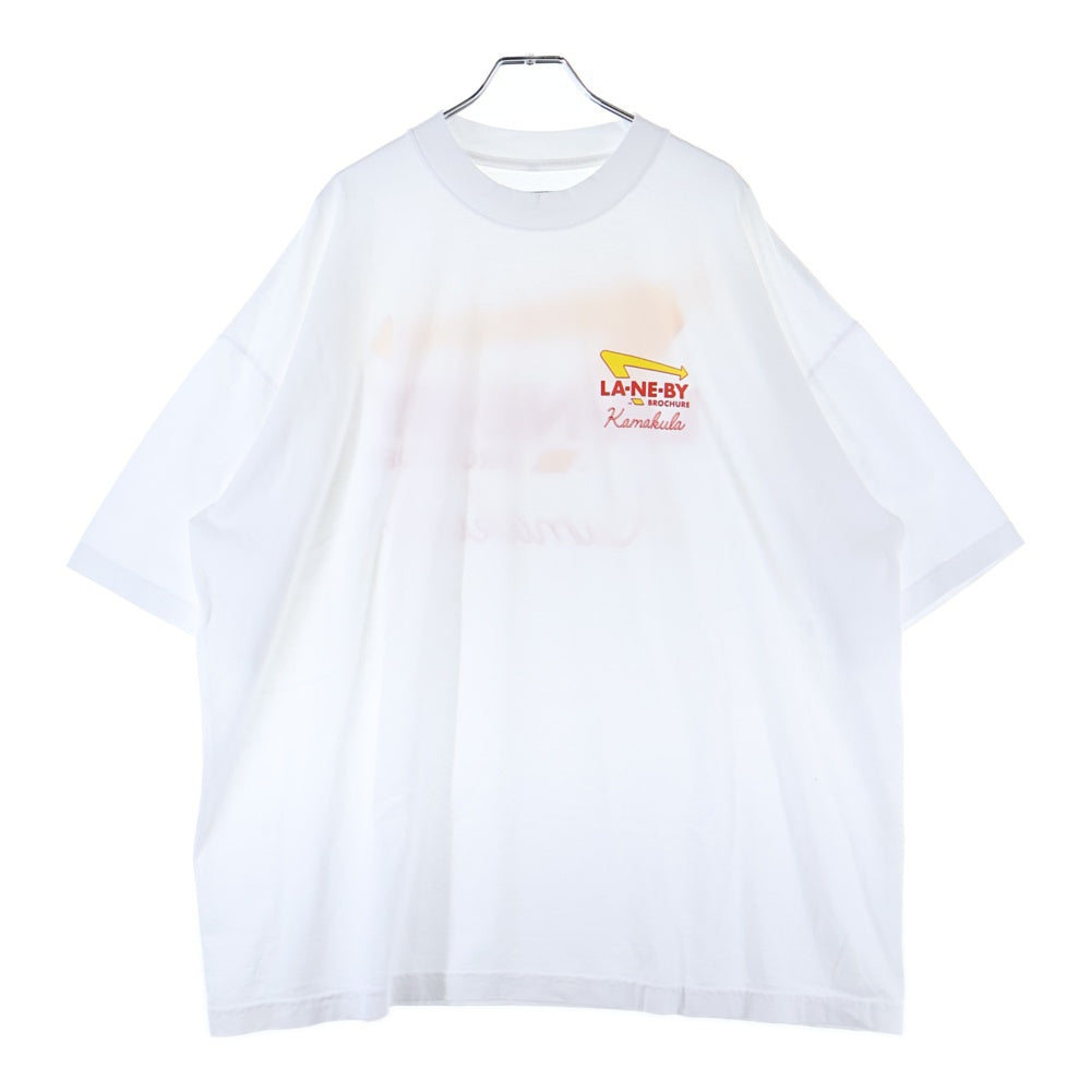 LANE BY BROCHURE(レーンバイブローシュアー) BURGER TEE バーガー 半袖Tシャツ ホワイト
