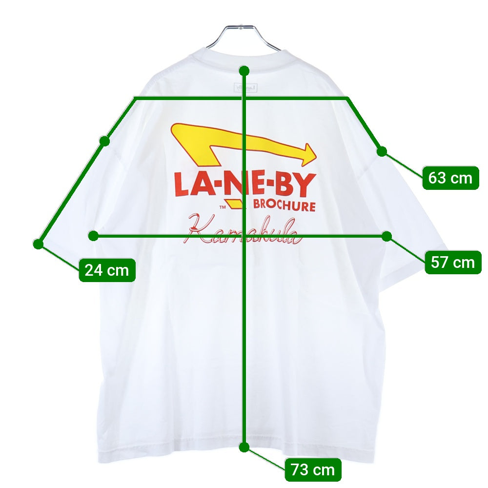 LANE BY BROCHURE(レーンバイブローシュアー) BURGER TEE バーガー 半袖Tシャツ ホワイト