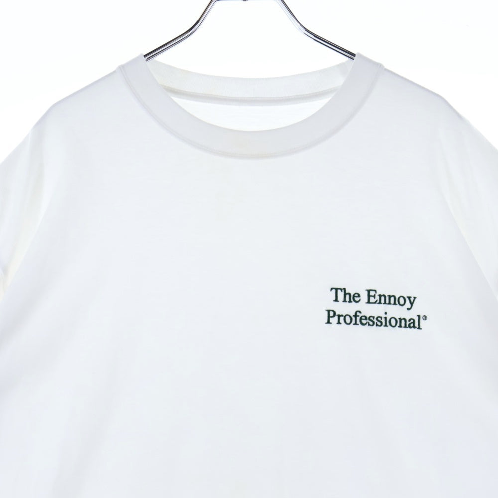 The Ennoy Professional(エンノイプロフェッショナル) ロゴ刺繍 半袖Tシャツ ホワイト SS21BRENCT02NTL