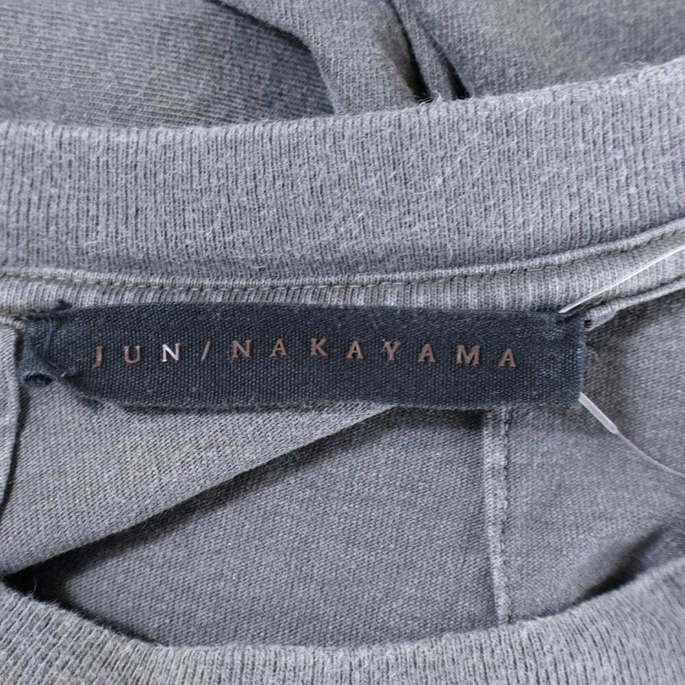JUN / NAKAYAMA(ジュンナカヤマ) 24SS ヴィンテージ加工 バックプリント 半袖Tシャツ ブラック JN-SS24-010