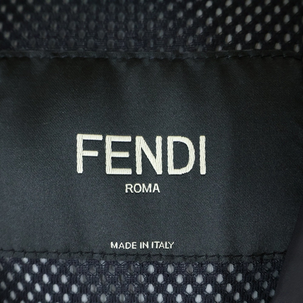 FENDI(フェンディ) 18SS ×FIRA MANIA フィラ マニア フーデッドジップアップナイロンジャケット ブラック FW0832 A601
