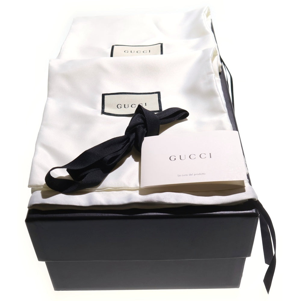 GUCCI(グッチ) サイドロゴ レザーローカットスニーカー レディース ホワイト 523445