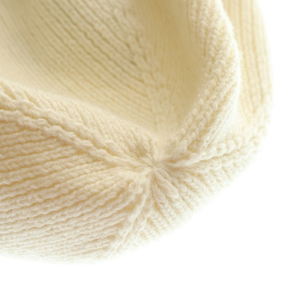 DIESEL(ディーゼル) K CODER FULLY B ロゴデザインエンブロイダリー ニットキャップ 帽子 ホワイト A04092