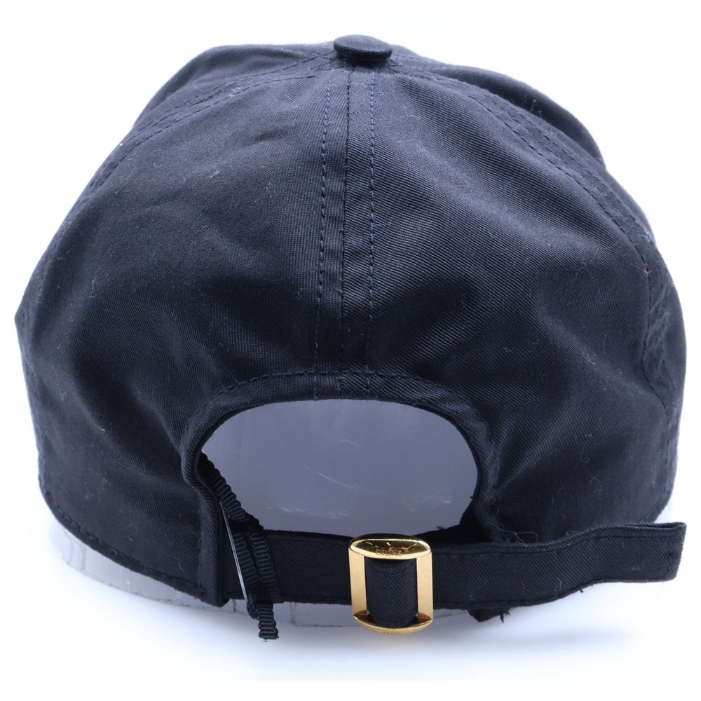 CELINE(セリーヌ) フロントロゴデザイン 6パネル アジャスター ベースボールキャップ 帽子 ブラック 2AUA1