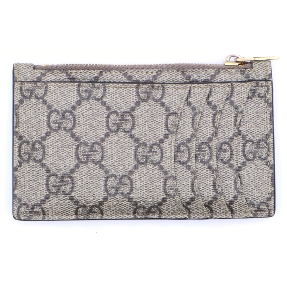 GUCCI(グッチ) ×BALENCIAGA バレンシアガ ザハッカープロジェクト GGスプリーム ロゴデザイン コンパクトウォレット カードケース ベージュ 681701