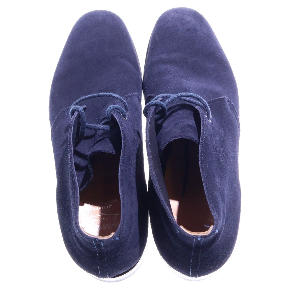 Church's(チャーチ) RYDER ライダー プレーントゥ スエード レザー チャッカブーツ ネイビー Y306081