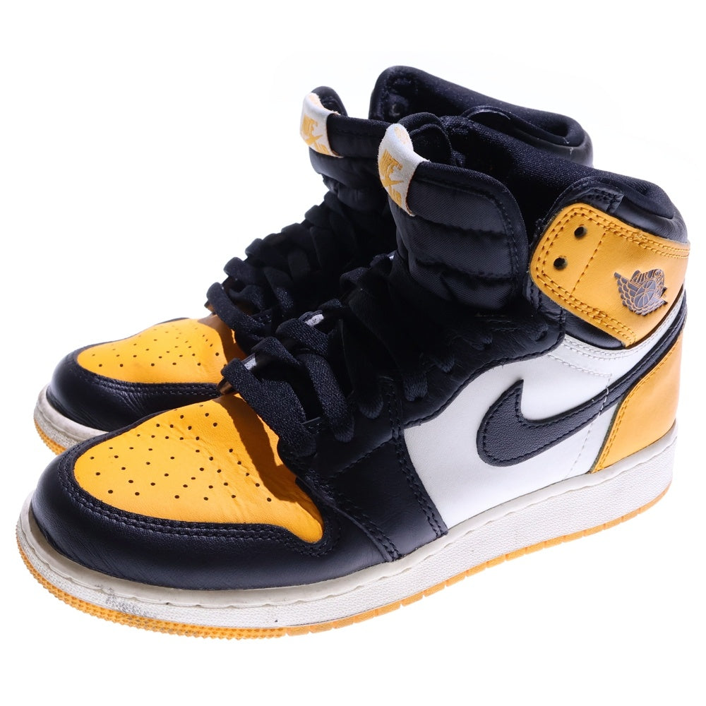 NIKE(ナイキ) AIR JORDAN 1 RETRO HIGH OG TAXI エアジョーダン 1 レトロ ハイカットスニーカー レディース イエロー/ブラック US6Y/24cm 575441-711