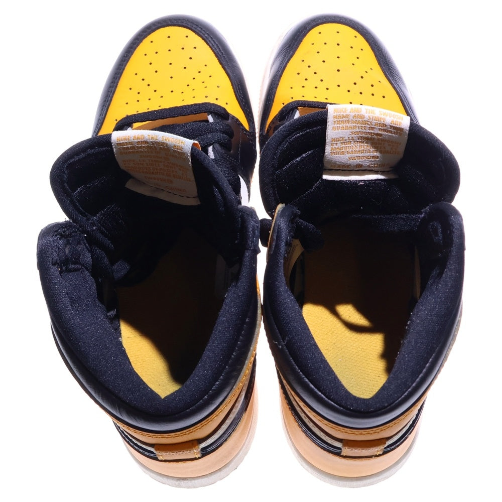 NIKE(ナイキ) AIR JORDAN 1 RETRO HIGH OG TAXI エアジョーダン 1 レトロ ハイカットスニーカー レディース イエロー/ブラック US6Y/24cm 575441-711