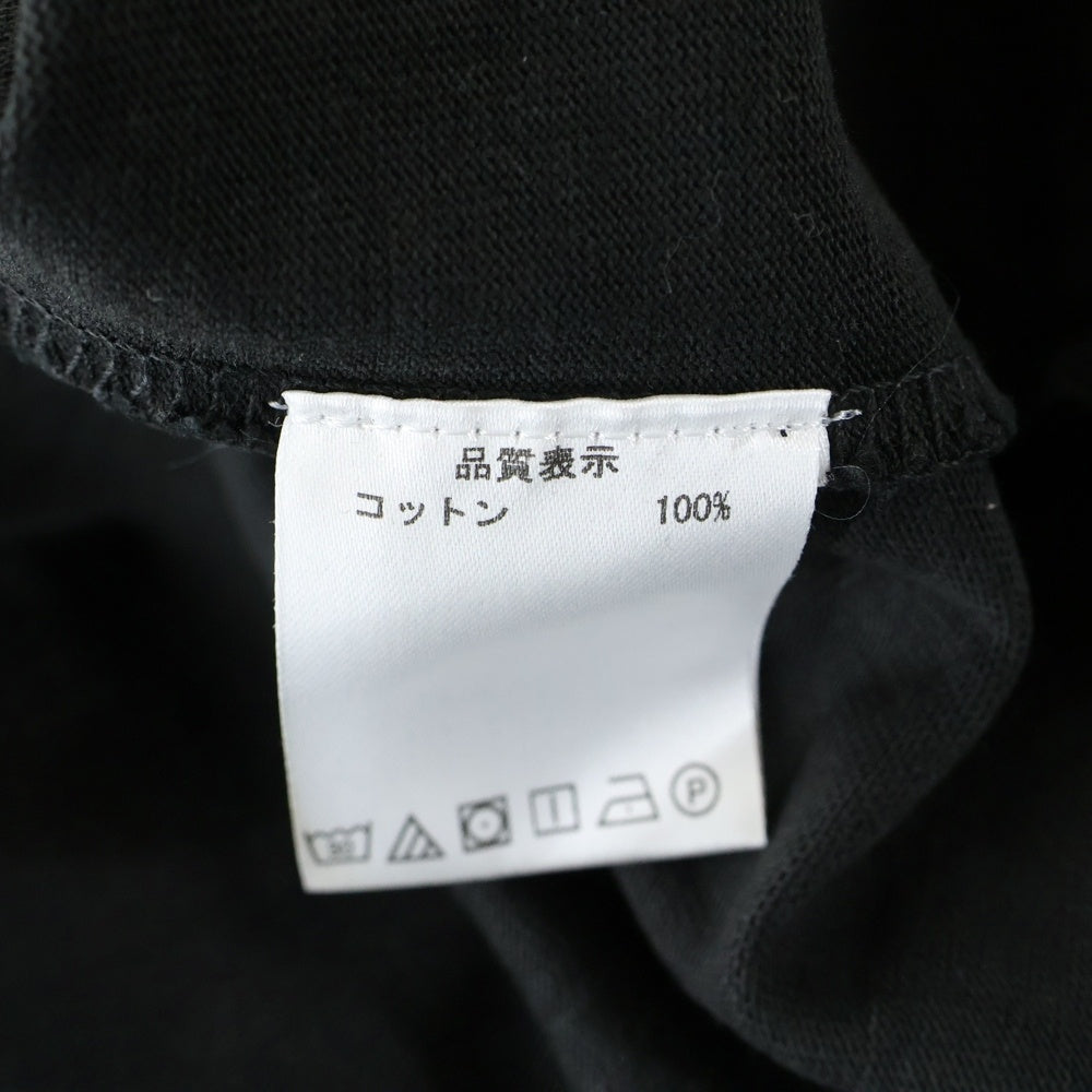 WILLY CHAVARRIA(ウィリーチャバリア) オーバーサイズ クルーネック カットソー 半袖Tシャツ ブラック