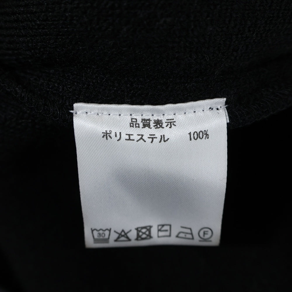 WILLY CHAVARRIA(ウィリーチャバリア) ダブルポケット ジップアップ ポリエステル ボアジャケット ブラック