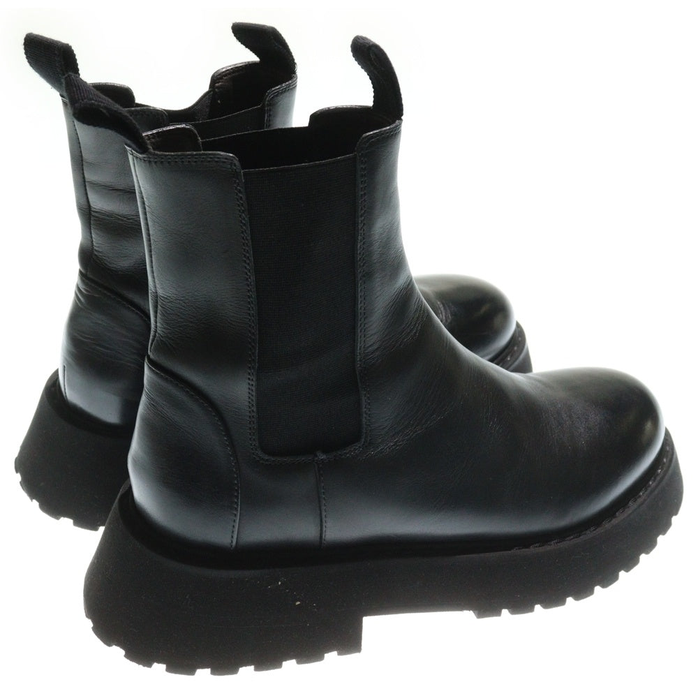 marsell(マルセル) PELLE VITELLO ペッレ ヴィテッロ レザー サイドゴアブーツ ブラック