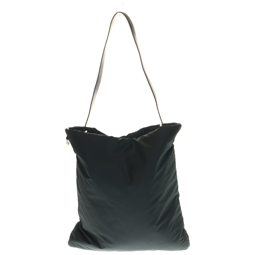 TTT_MSW(ティーモダンストリートウェア) PADDED SHOULDER BAG パデッド レザーストラップ ショルダー ナイロンバッグ ブラック