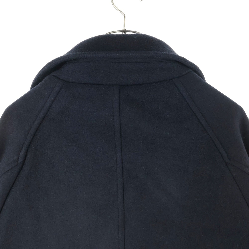 WILLY CHAVARRIA(ウィリーチャバリア) マルチポケット マリンボタン ダブルブレスト ウール ピーコート ブラック AW21 SUR-013