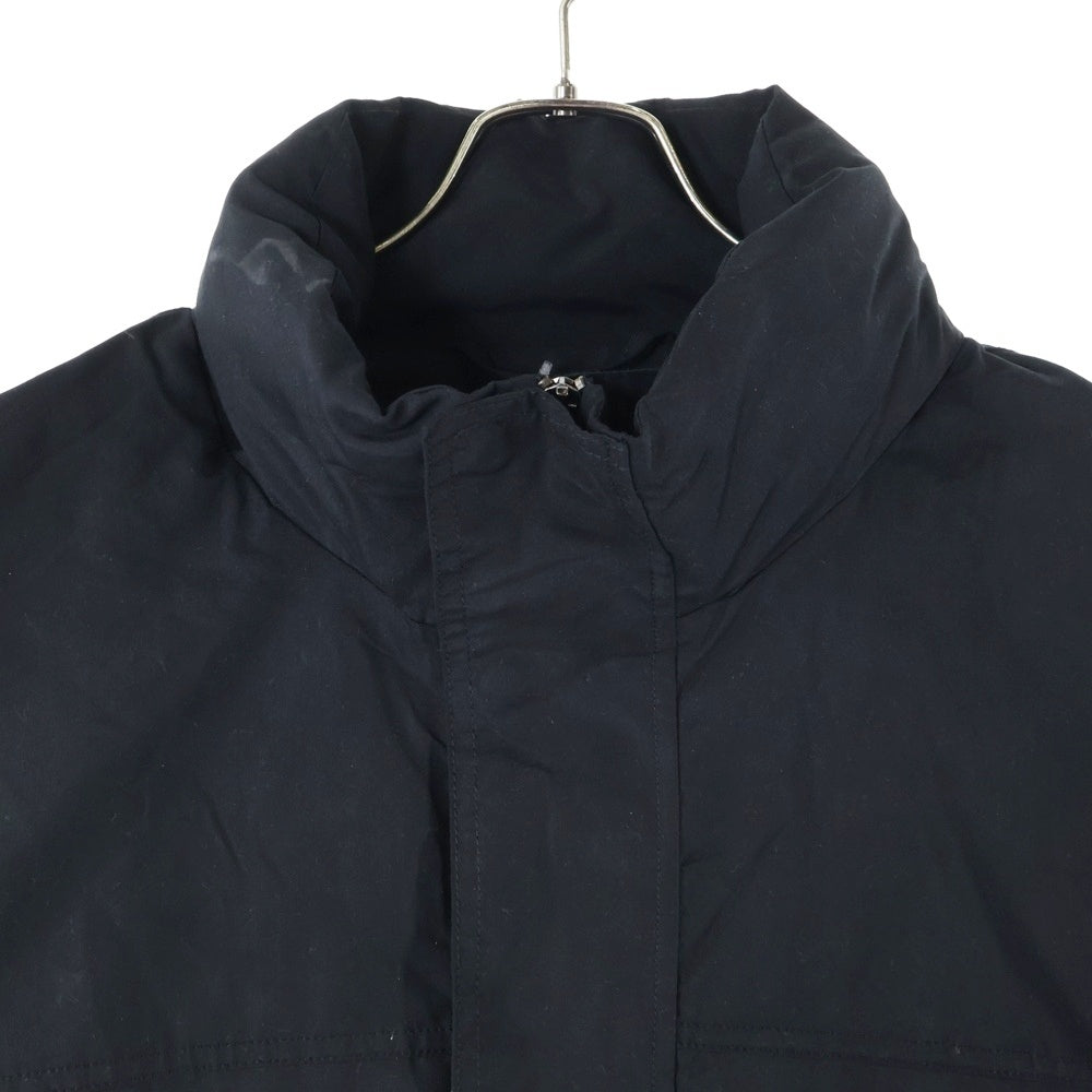 WILLY CHAVARRIA(ウィリーチャバリア) マルチフラップポケット ジップアップ コットン パテットコート ブラック