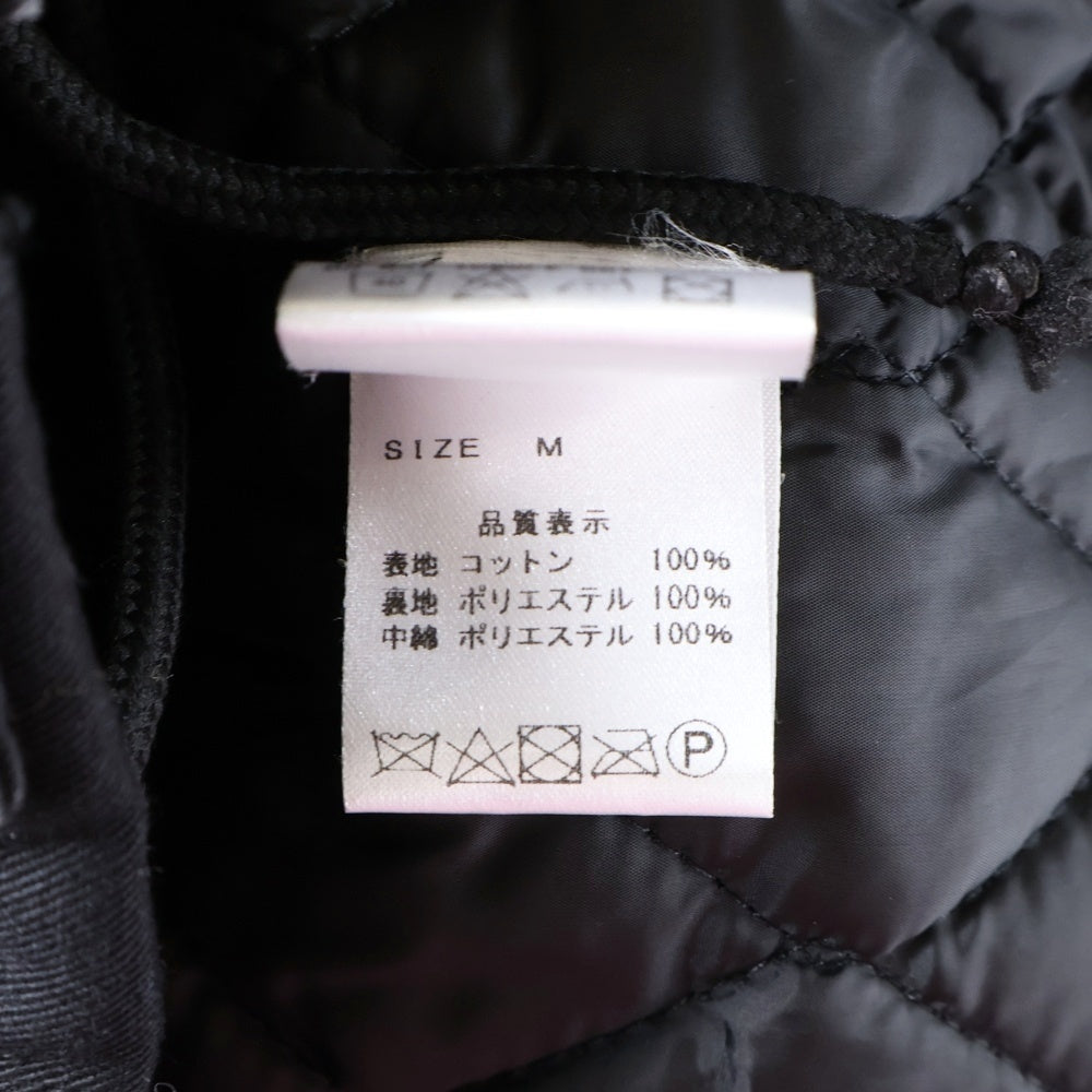 WILLY CHAVARRIA(ウィリーチャバリア) マルチポケット 6B 中綿 ジップアップ ジャケット ブラック